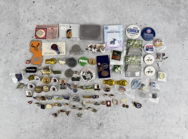 Group Of Collectible Pins & Buttons