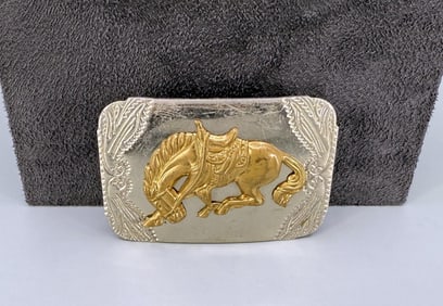 Sand & Sage Cowboy Bronco Belt Buckle