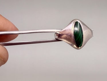 Sterling Silver Malachite Ring