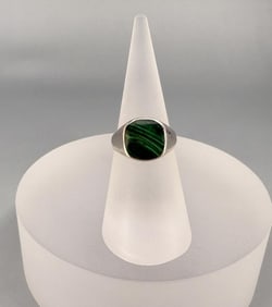 Sterling Silver Malachite Ring