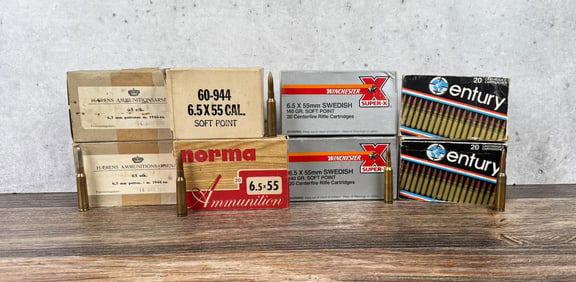 221 Rounds Of 6.5x55mm Ammo