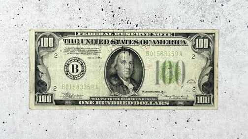1934 100 Dollar Bill Bank Note