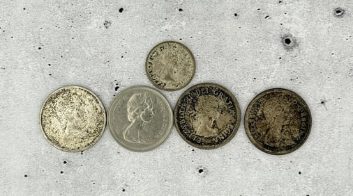 Group Of Canadian Silver Coins