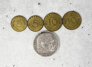 Group of WW2 German Coins