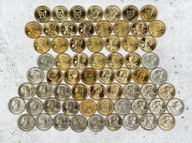 Collection Of US Dollar Coins