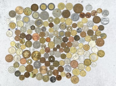 Large Collection Of Foreign Coins