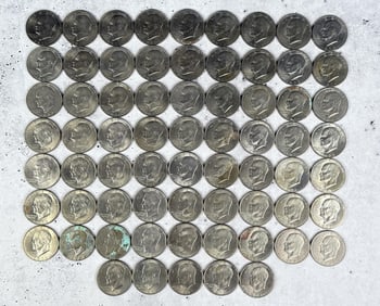 68 Eisenhower US Dollar Coins