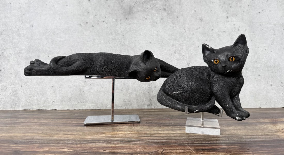 Young Concepts Door Topper Chalkware Cats: Two total