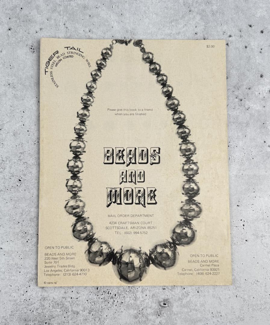 Tiger Tail Navajo Bench Bead Catalog: 1976