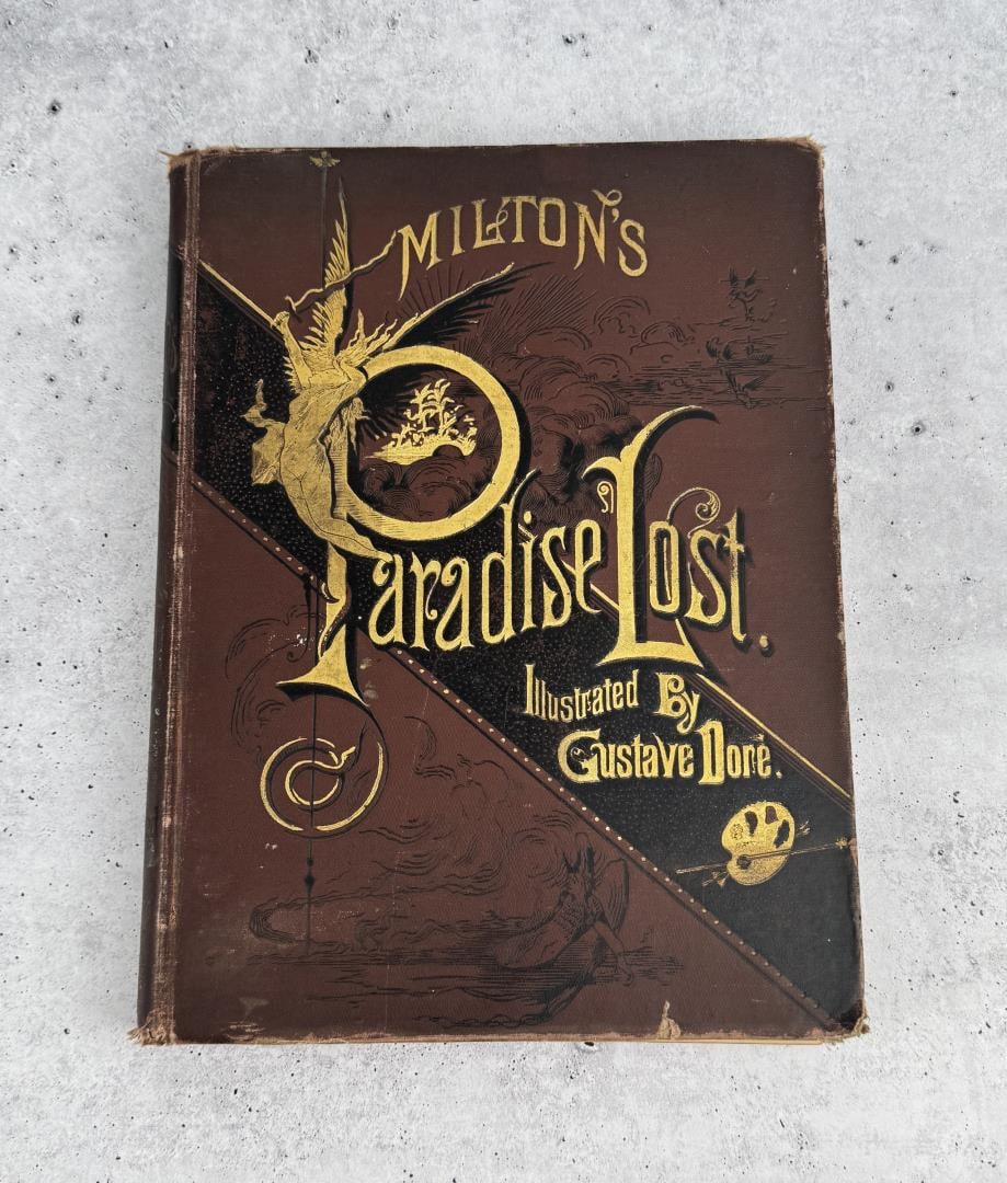 Paradise Lost Illustrated by Gustave Dore: Missing title page. Binding issue as shown.