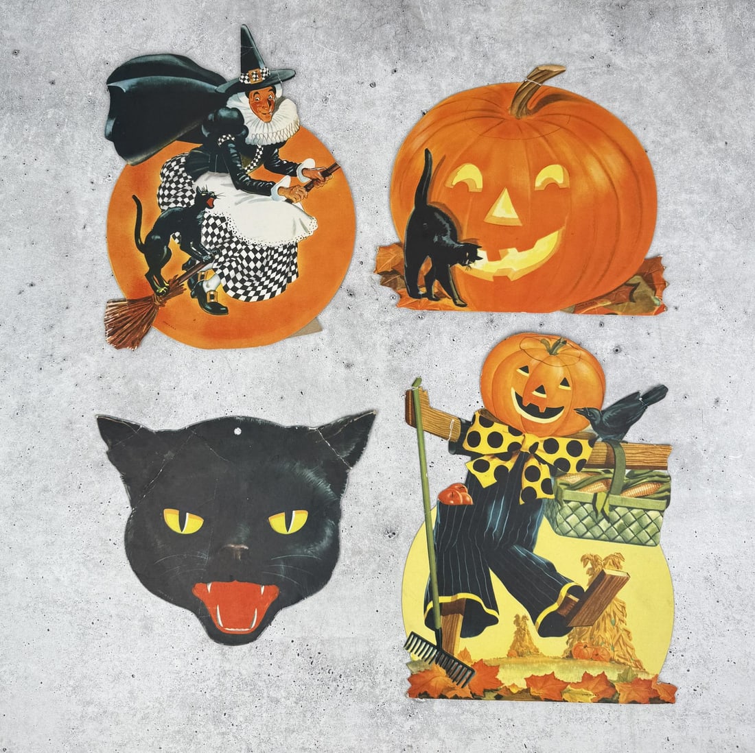German Die Cut Halloween Decorations (1 of 11)
