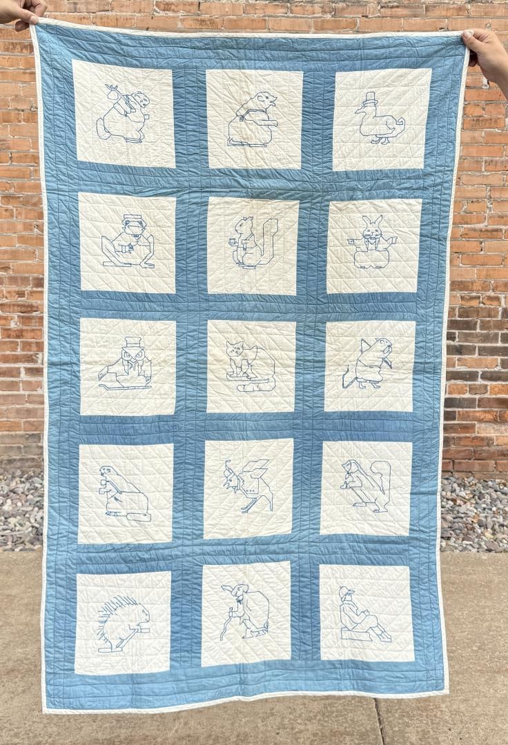 Antique Quilt: 38" by 62"