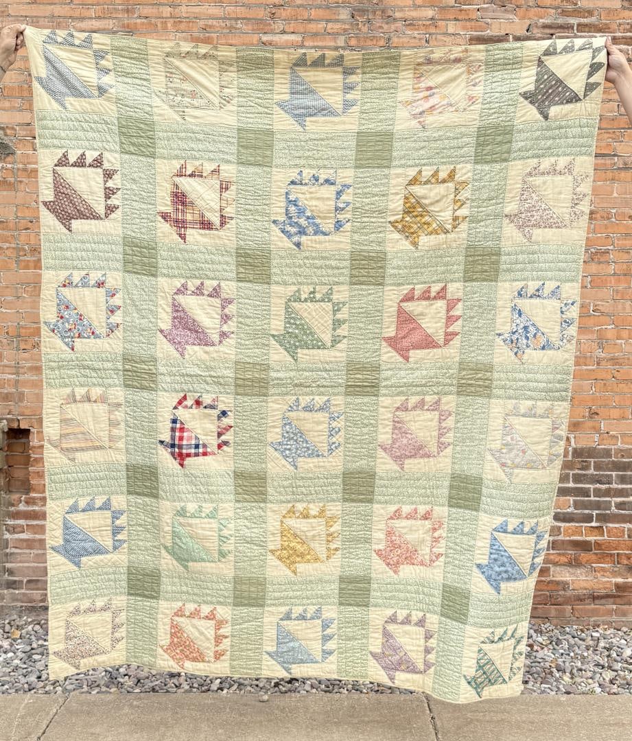 Antique Flower Basket Quilt (1 of 5)