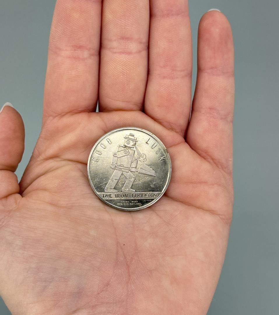 The Iron Fireman Coal Furnace Good Luck Token (1 of 3)