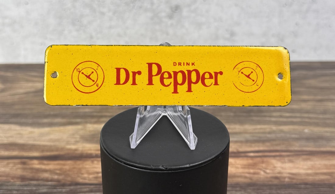 Dr. Pepper Porcelain Door Push Sign (1 of 3)