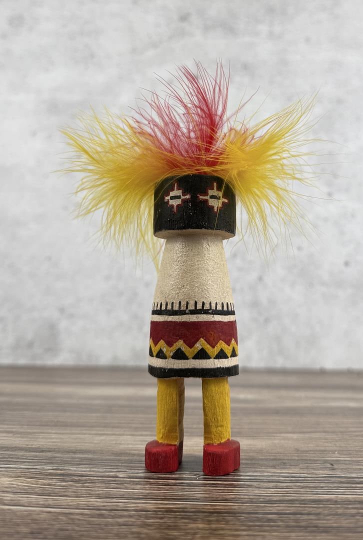 Hopi Indian Kachina Doll: 6 1/4" tall. Kachina dolls are extremely delicate, with fragile appendages, paint, and construction that are highly susceptible to damage during handling and transit. While we will take every reasonab