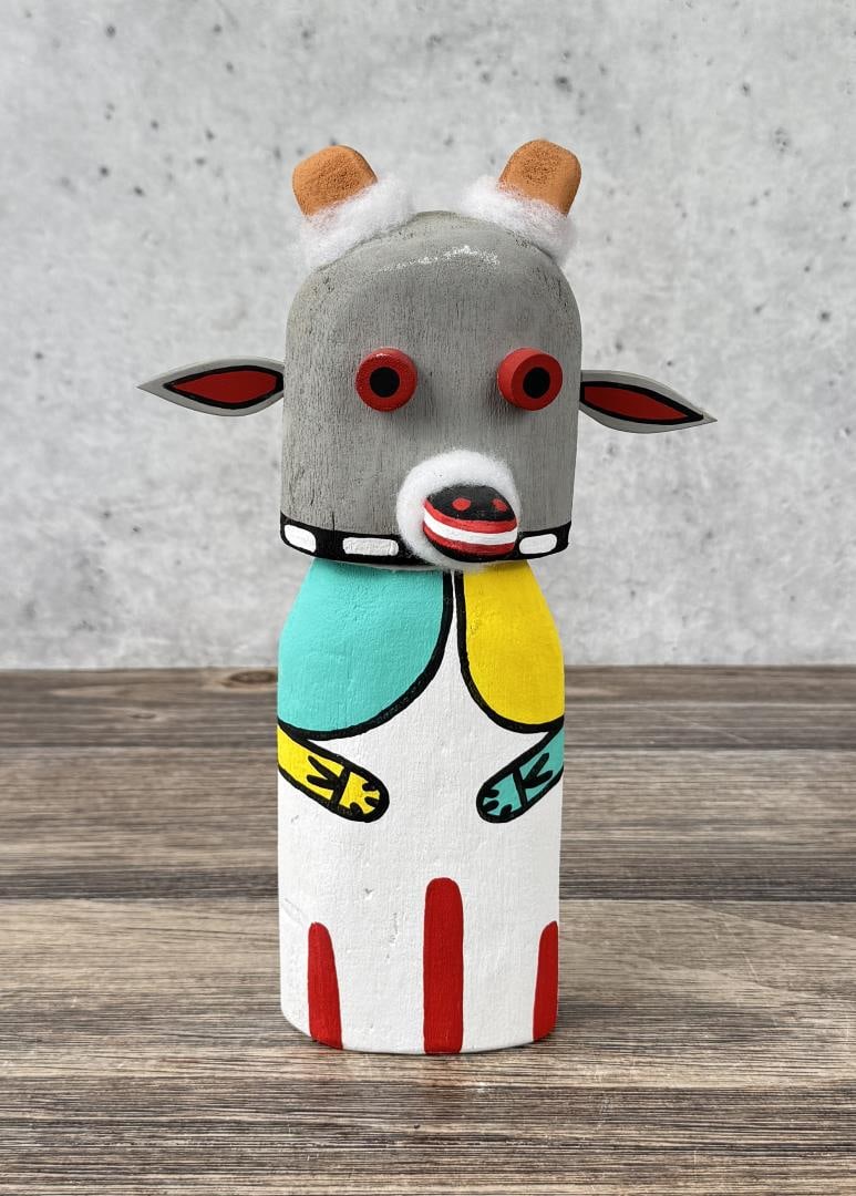 Hopi Indian Kachina Doll: 10 5/8" tall. Kachina dolls are extremely delicate, with fragile appendages, paint, and construction that are highly susceptible to damage during handling and transit. While we will take every reasona