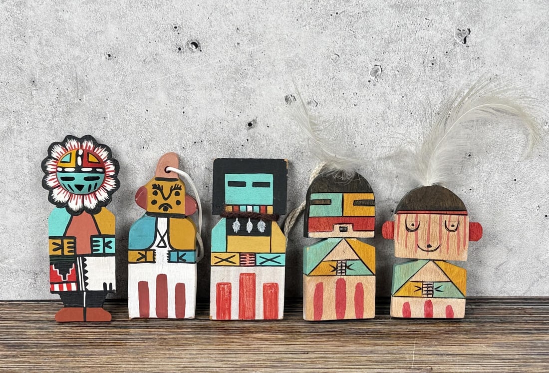 Collection of Hopi Indian Flat Kachina Dolls (1 of 6)