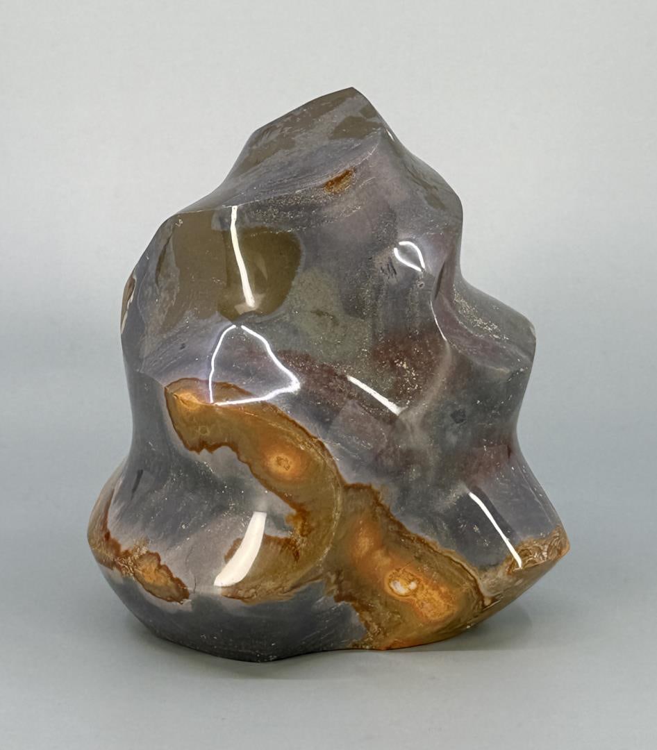 Flame Carved Polychrome Ocean Jasper (1 of 4)