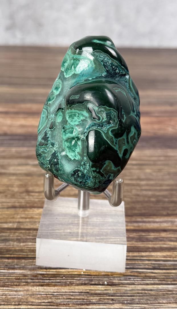 Polished Malachite Mineral Specimen (1 of 3)
