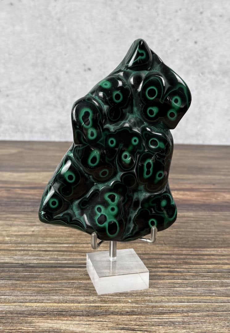 Polished Malachite Mineral Specimen (1 of 4)