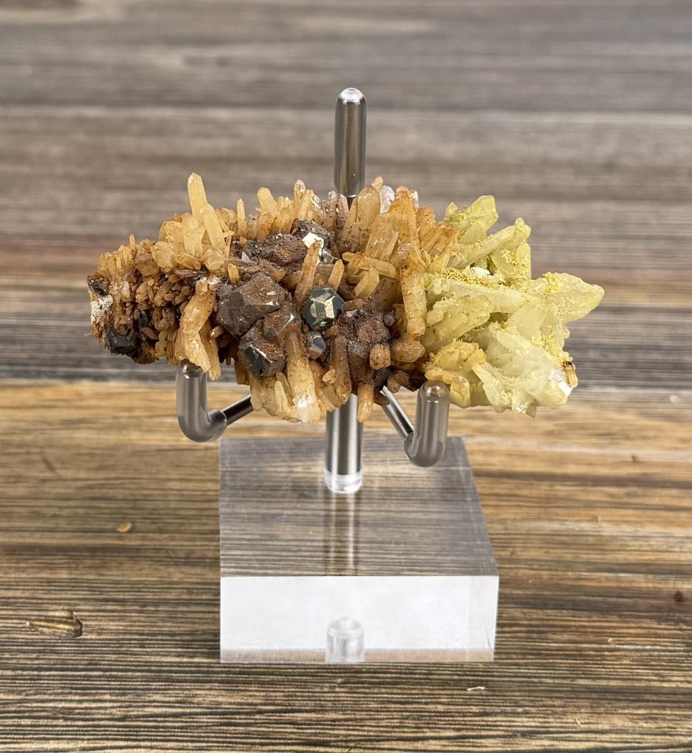 Quartz Pyrite & Siderite Crystal Cluster Specimen (1 of 5)