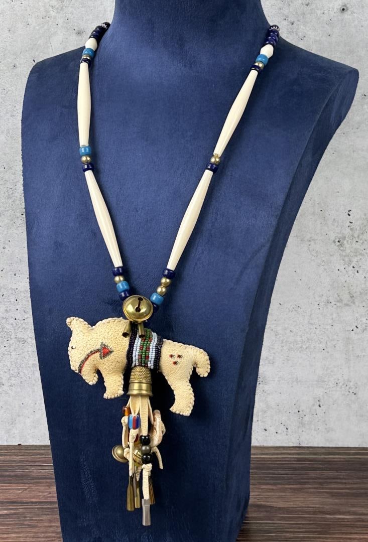 Native American Indian Buffalo Fetish Necklace (1 of 4)