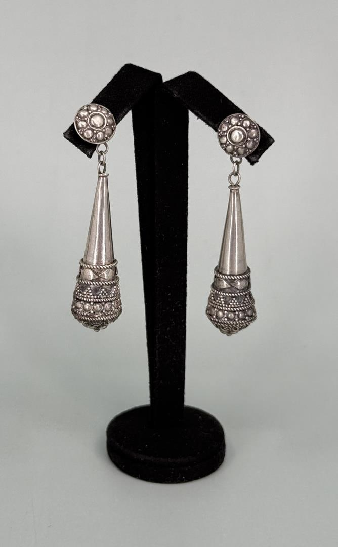 Middle Eastern Sterling Silver Earrings (1 of 3)