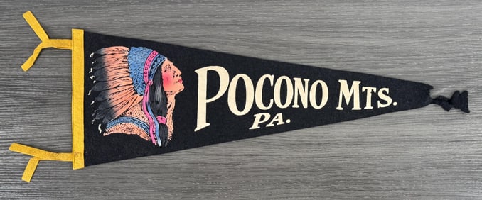 Pocono Mountains Pennsylvania Souvenir Pennant