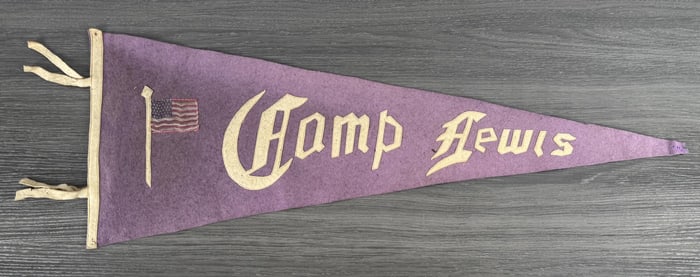 Camp Lewis Washington Souvenir Felt Pennant