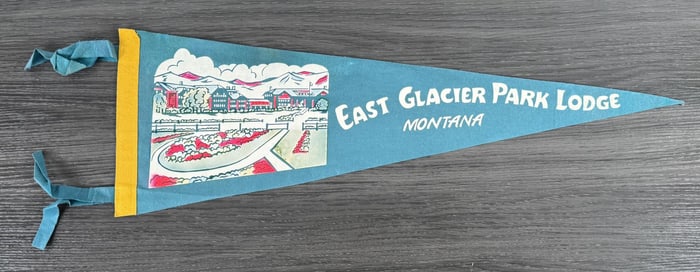 East Glacier Park Lodge Montana Souvenir Pennant