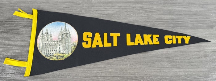 Salt Lake City Utah Souvenir Felt Pennant
