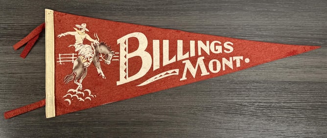 Billings Montana Bucking Bronco Pennant