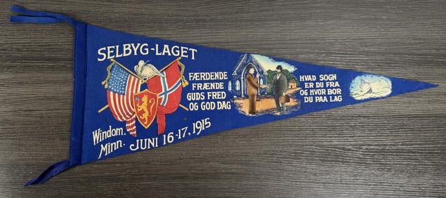 1915 Windom Minnesota Selbyg Laget Pennant