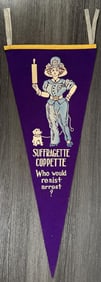 1910 Suffragette Coppette Felt Pennant