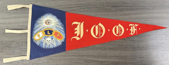 IOOF Odd Fellows Masonic Felt Pennant