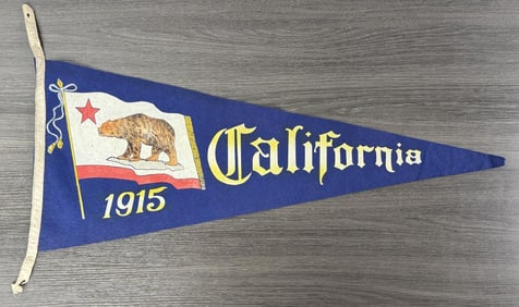 1915 California Souvenir Felt Pennant