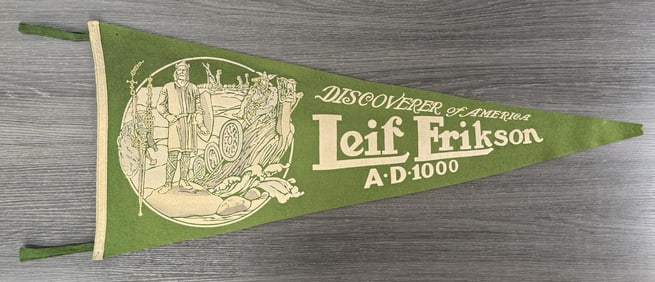 Leif Erikson Discoverer of America Pennant
