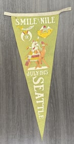 1915 Seattle Washington Shriners Masonic Pennant