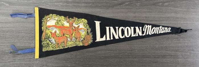 Lincoln Montana Souvenir Pennant