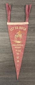 1916 Kalispell Montana Stampede Souvenir Pennant