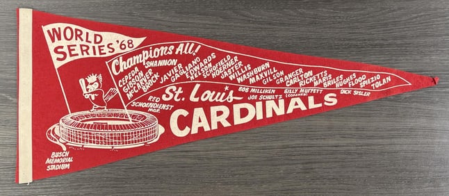 1968 St Louis Cardinals World Series Pennant