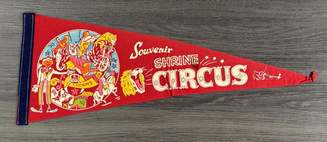 Shrine Circus Souvenir Pennant (1 of 3)