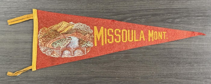 Missoula Montana Souvenir Felt Pennant