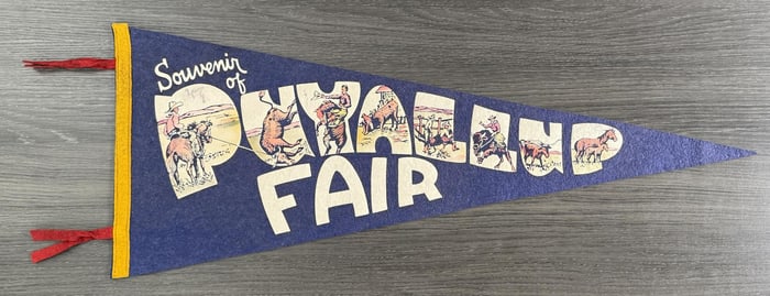 Puyallup Washington Fair Souvenir Pennant