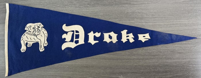 Large Drake University Souvenir Felt Pennant