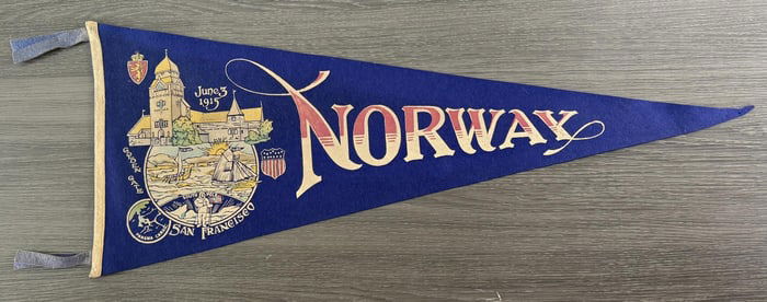 1915 San Francisco California Souvenir Pennant