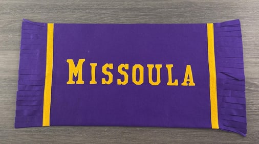 Missoula Montana Souvenir Felt Pillow Cover