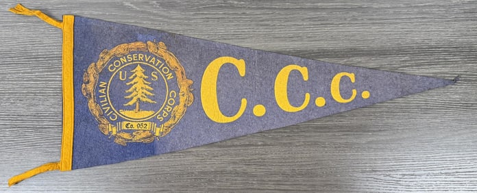 CCC Civilian Conservation Corps Montana Pennant