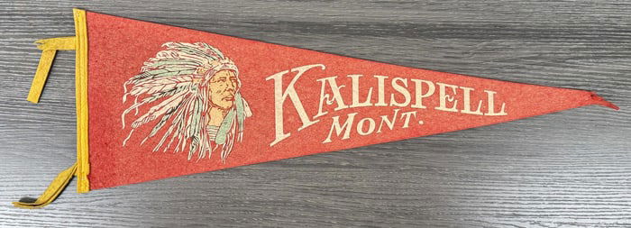 Kalispell Montana Souvenir Felt Pennant